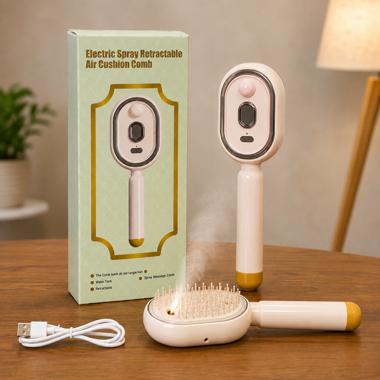 🪮Chevelux™ — Brosse Vaporisante 3 en 1 Chargeable